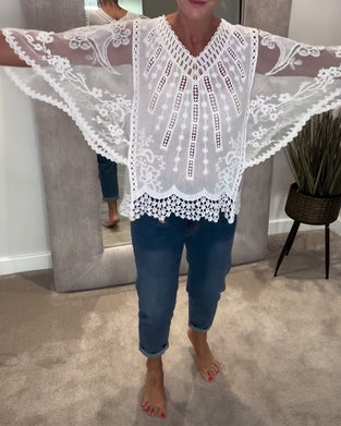 Bluse V-Ausschnitt Stilvoll