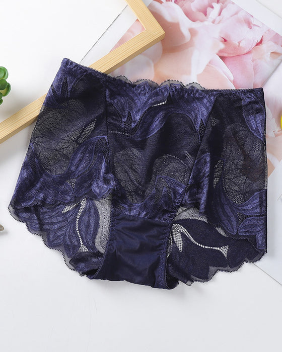 Einfarbiges, sexy Spitzenhöschen