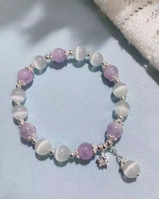 Imitation Katzenauge Kristall Schmetterling Armband