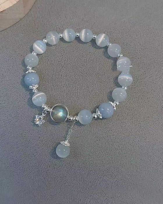 Imitation Katzenauge Kristall Schmetterling Armband
