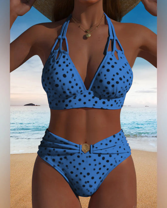 Badeanzug sexy Polka Dot Zweiteiler