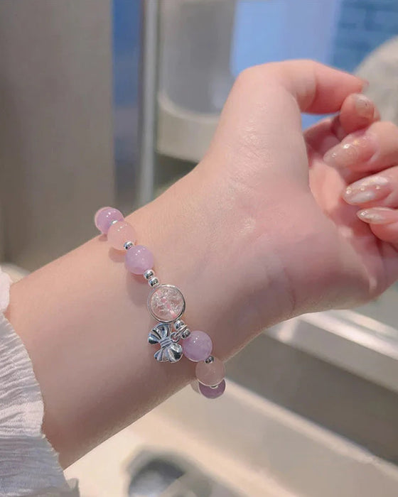 Imitation Katzenauge Kristall Schmetterling Armband