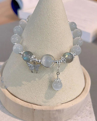 Imitation Katzenauge Kristall Schmetterling Armband