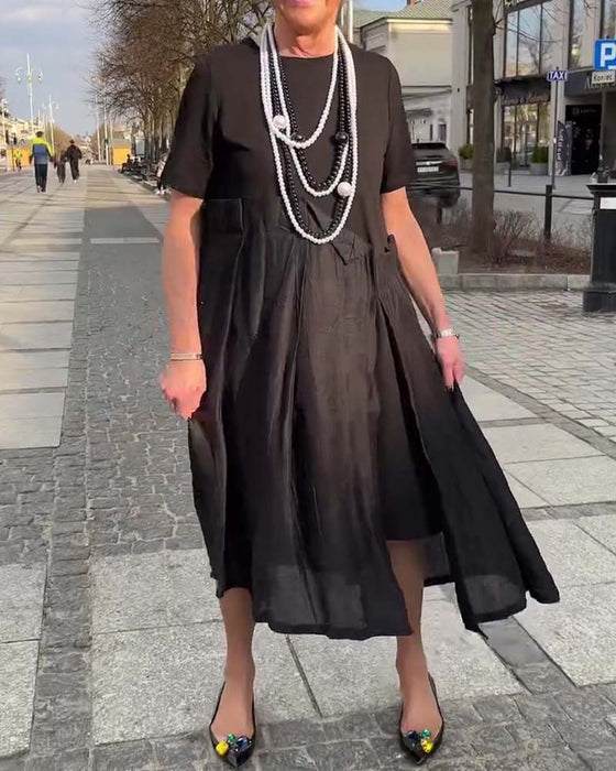 Kleid Unregelmäßig Patchwork