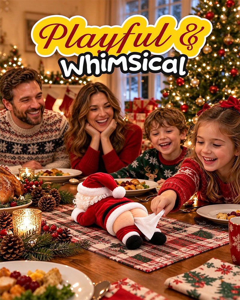 🎅😂 Lustiger Taschentuchbox-Bezug im Weihnachtsmann-Design