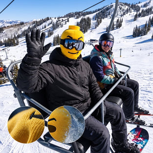 Lustige Ski-Kopfbedeckung
