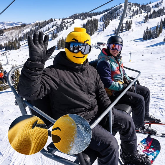 Lustige Ski-Kopfbedeckung