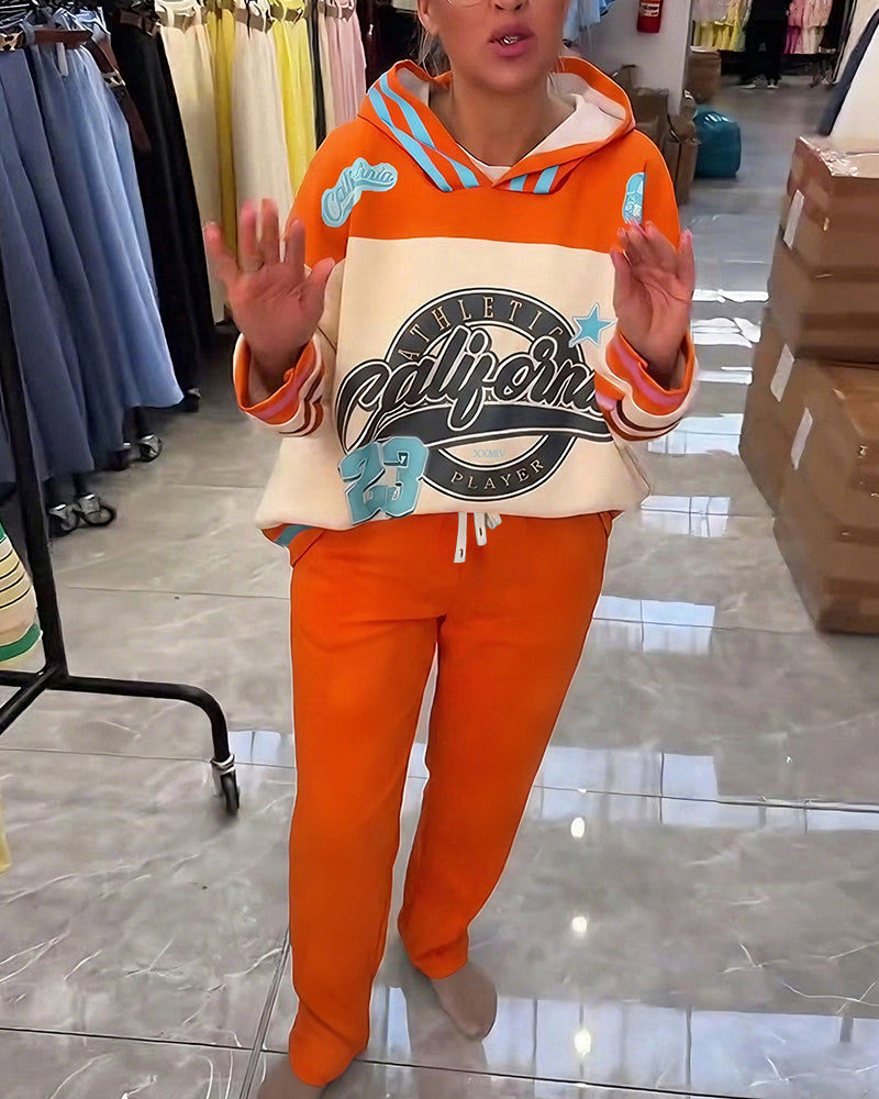 Set Bequem Farbe Block Sport