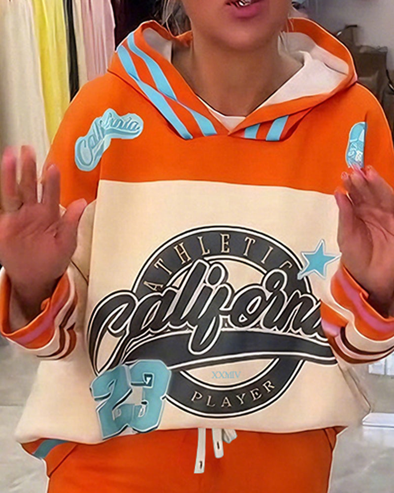 Set Bequem Farbe Block Sport