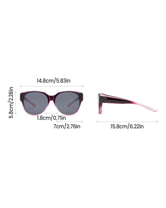 Polarisierte Uv400-Schutz Trendige Runde Sonnenbrille