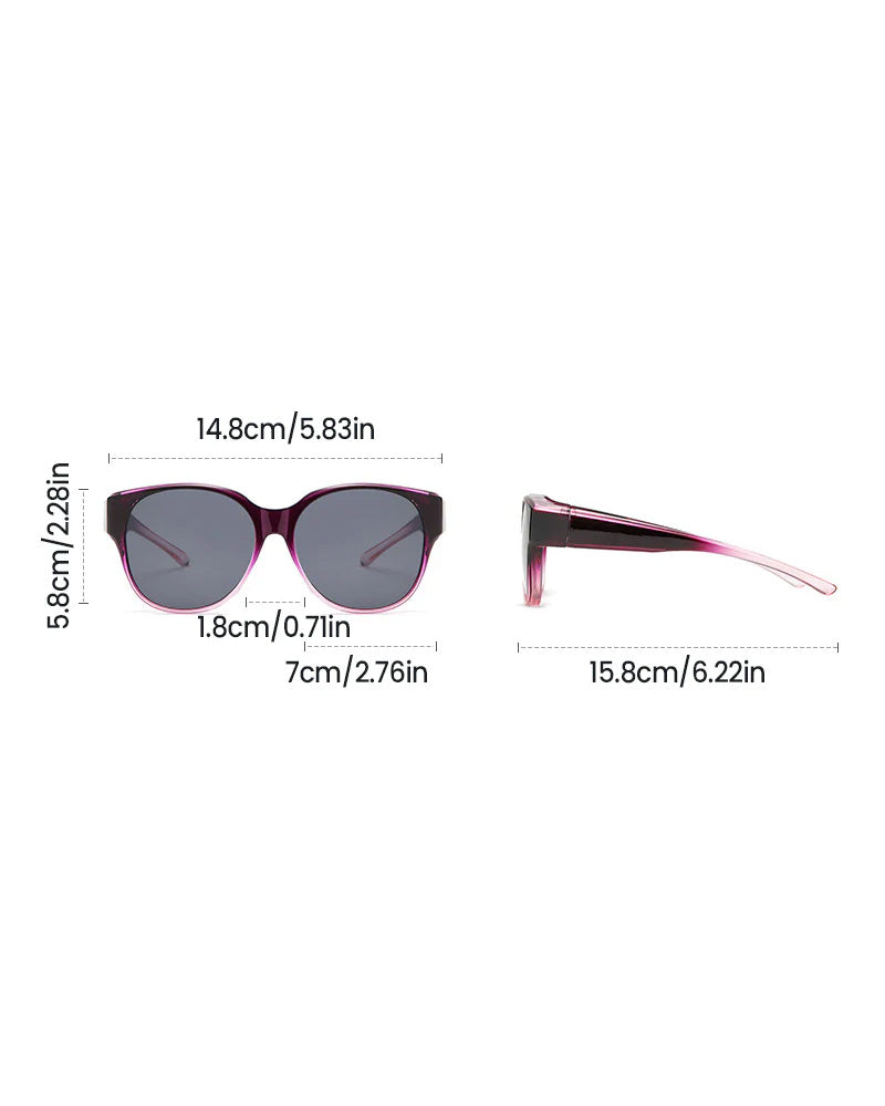 Polarisierte Uv400-Schutz Trendige Runde Sonnenbrille