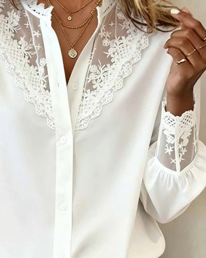 Hemd stilvoll und elegant Patchwork