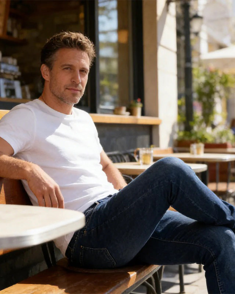 Jeans Herren Lässig Uni