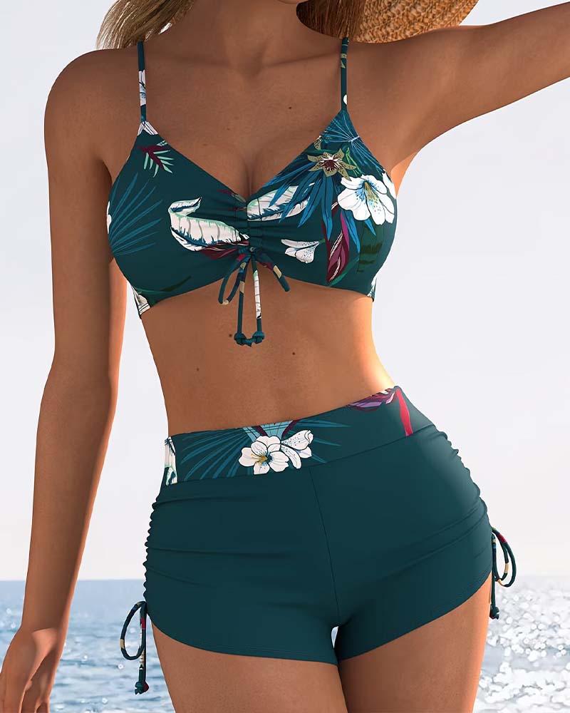 Zweiteiler Bikini Urlaub Kordelzug