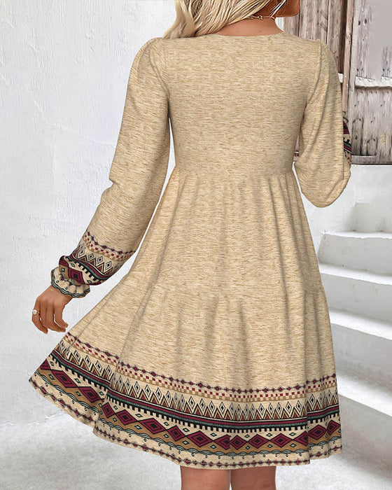 Kleid Rundhals A-Linie