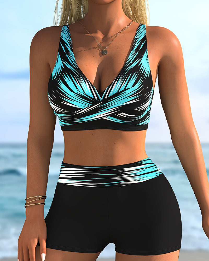 Bikini Gradient Kreuz Boxershorts
