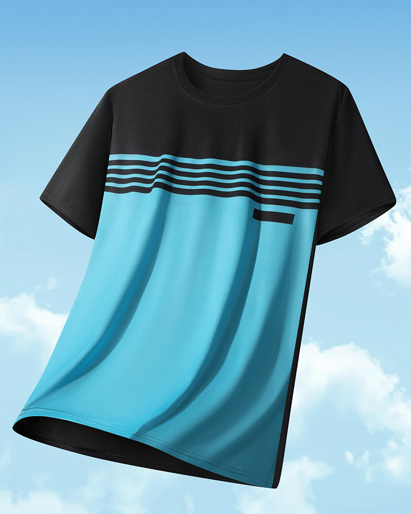 Herren T-Shirt Atmungsaktiv Schnelltrocknend Kurzarm