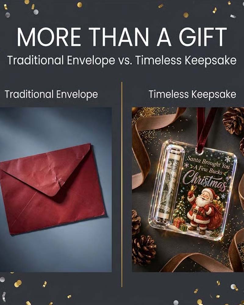 Weihnachten Bargeld Geschenk Ornament