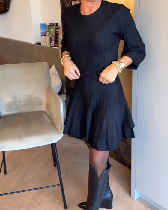 A-Linie-Kleid mit Schirmärmeln