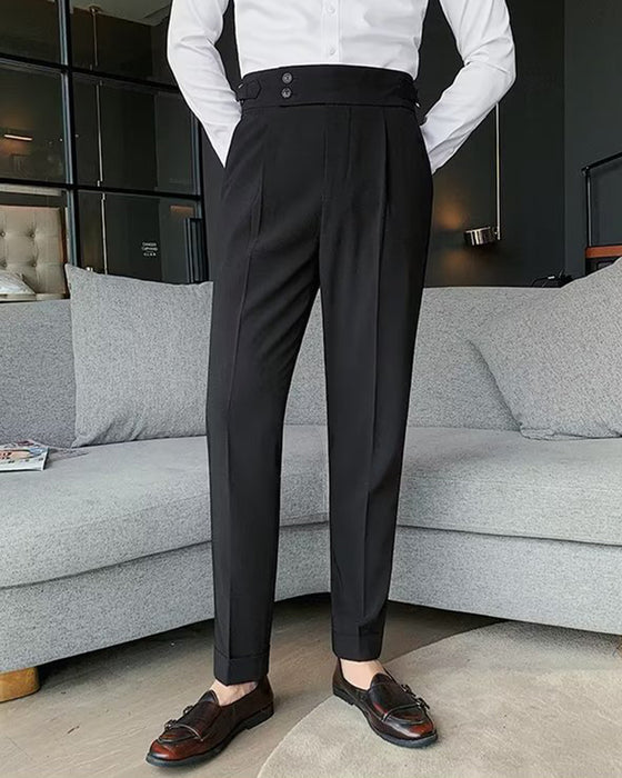 Herren Hose Tasche Einfarbig Lässig Kleid