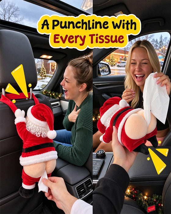🎅😂 Lustiger Taschentuchbox-Bezug im Weihnachtsmann-Design