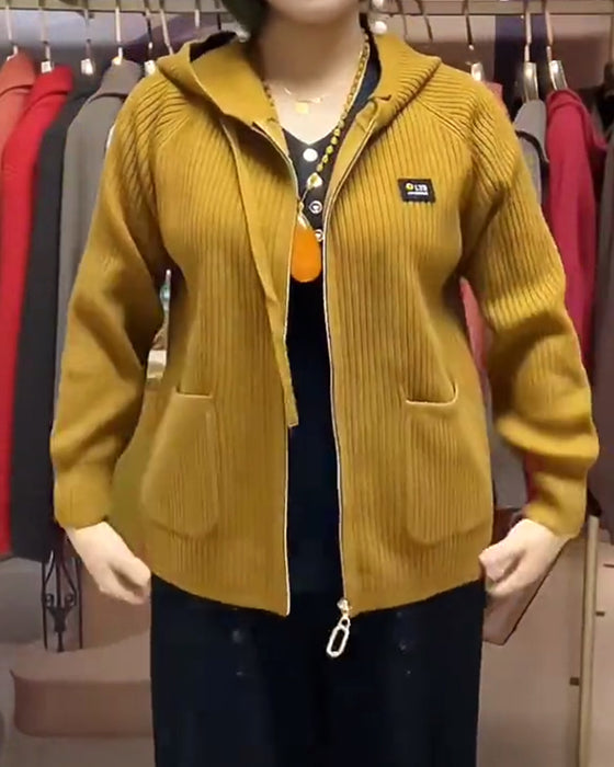 Kapuzenpullover mit Reißverschluss