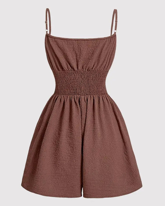 Overall Lässig Plissiert Camisole