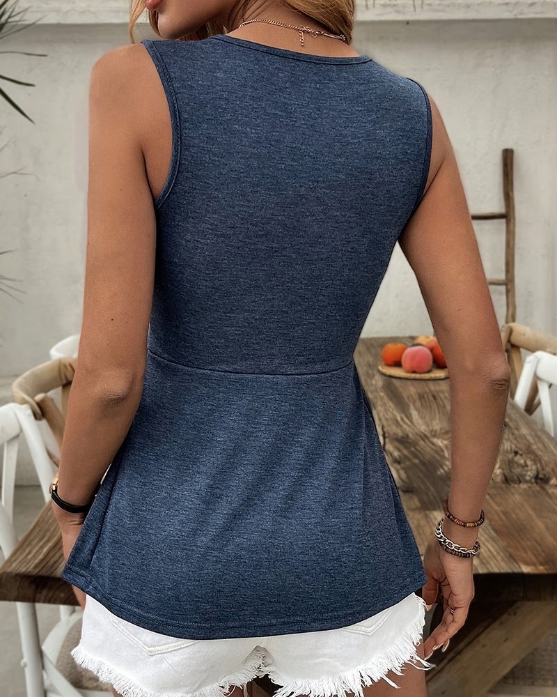 Tank Top Twist V-Ausschnitt