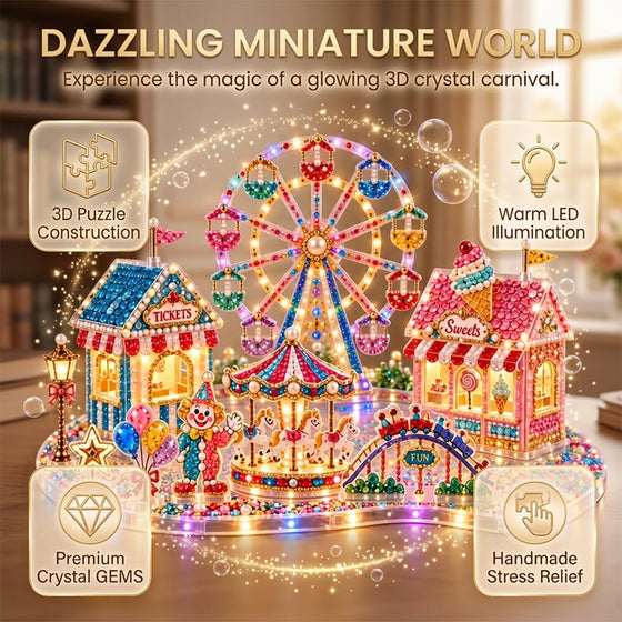 3D LED Weihnachten Diamant-Kunst DIY Set