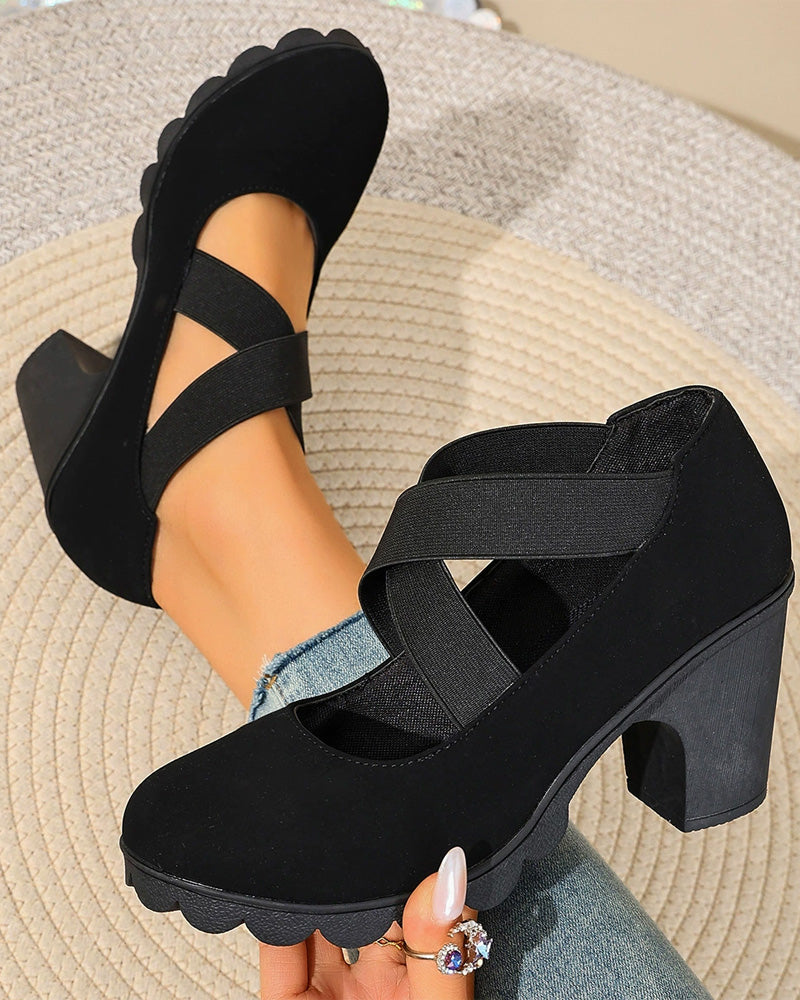 Schuhe Vintage Kreuz Schnürung