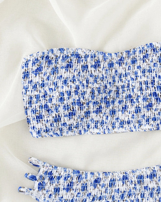 Bikini Kleiner Blumenprint Bandeau