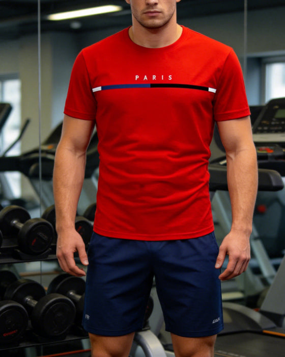 T-Shirt Schnell Trocknend Rundhals Kurzarm