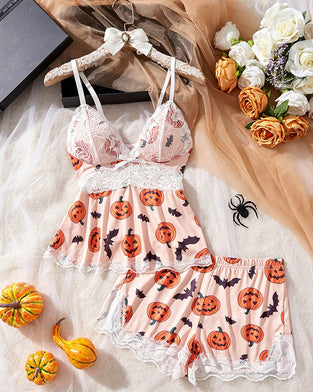 Set Spitze Patchwork Sexy Pyjamav