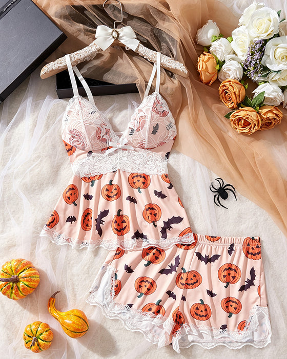 Set Spitze Patchwork Sexy Pyjamav