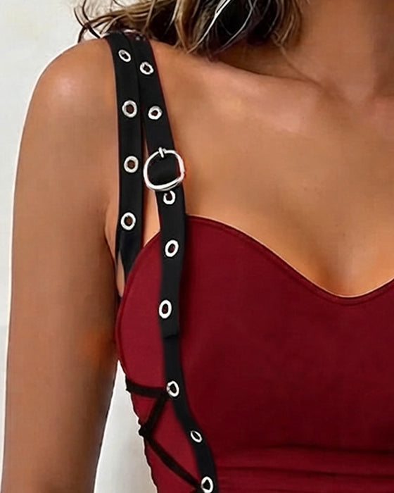 Tanktop Einfarbig Ärmellos
