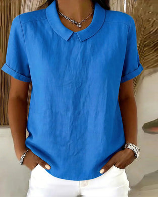 Bluse Peter Pan Kragen kurzarm