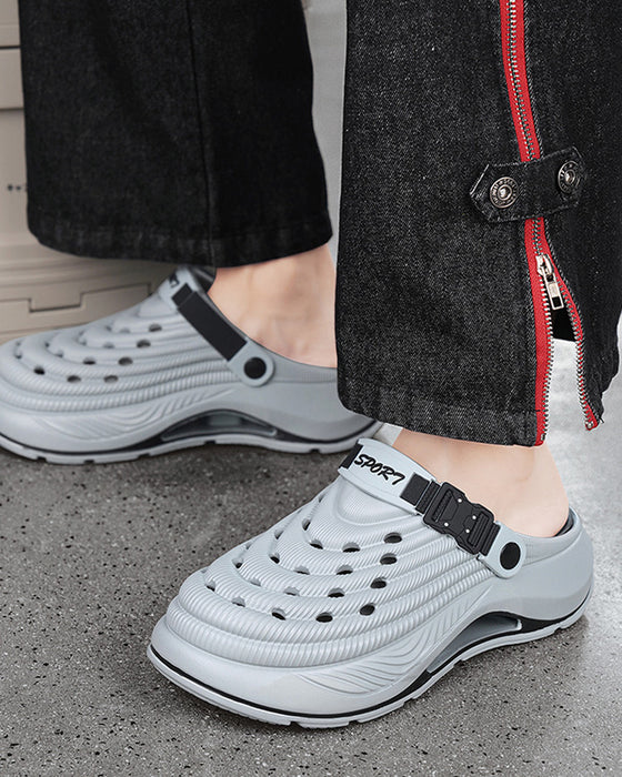 Sandalen Outdoor Dicke Sohle Rutschfest Geruchsresistent Langlebig Schnelltrocknend Weich Strand