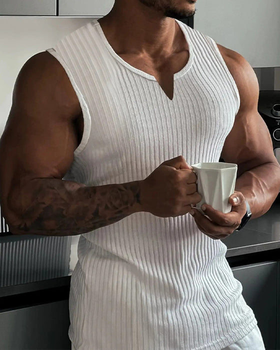 Herren Tanktop Einfarbig Sport Lässig