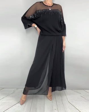 Bluse Netz Zusammengefügt Locker