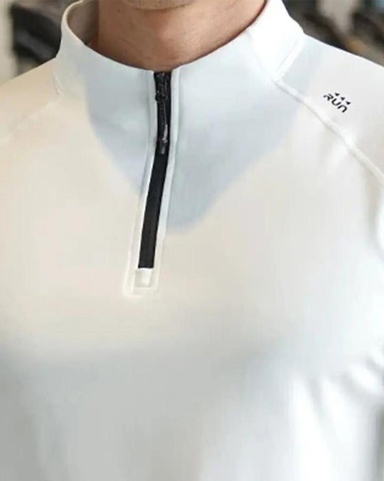 Herren Oberteil Langarm Schnelltrocknend Sportlich