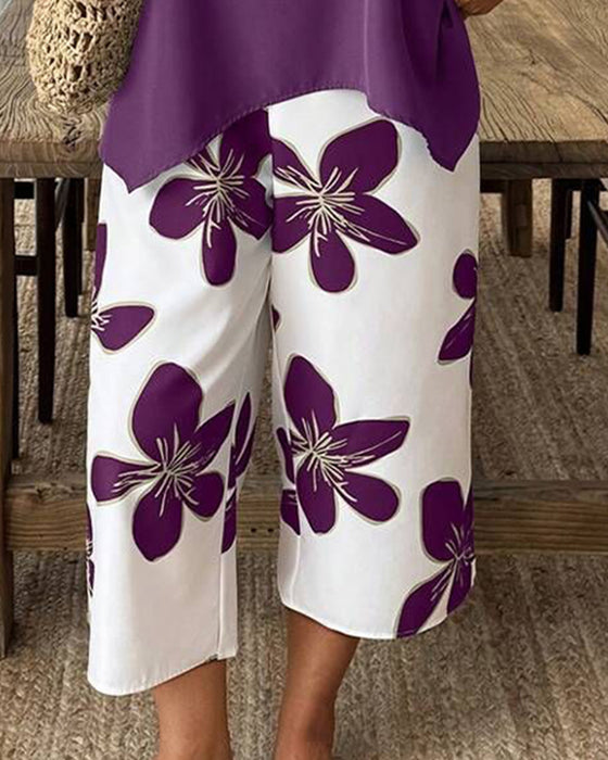 Set Elegant Print Ärmellos