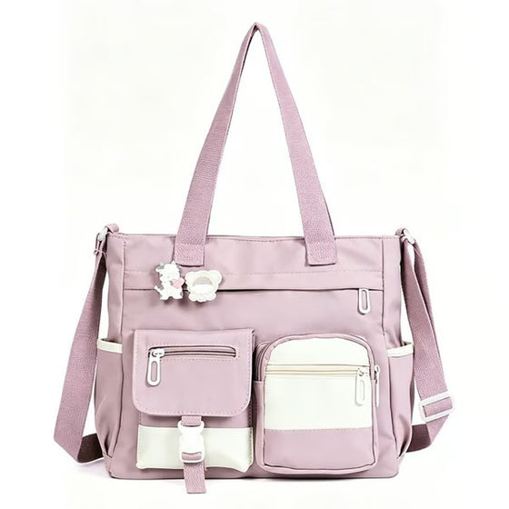 Tasche Geräumig Canvas Tote Fächer