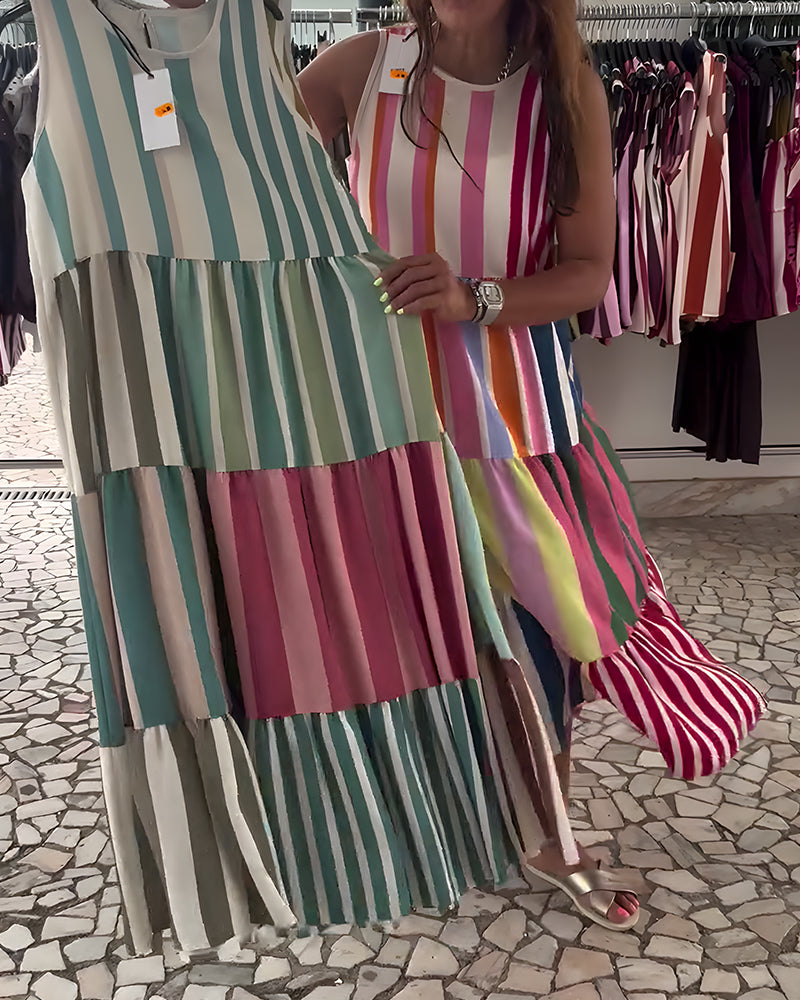 Kleid Ärmellos Rundhals