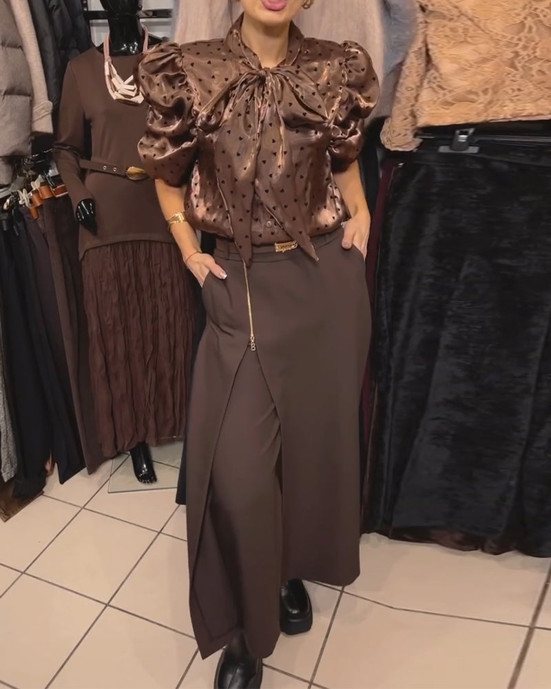 Rockhose stylisch Reißverschluss-Design lässig