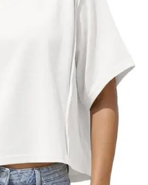 T-Shirts Kurz Drop Schulter Locker