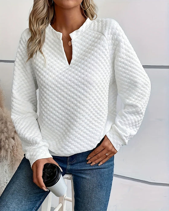 Sweatshirt lässig einfarbig langärmlig