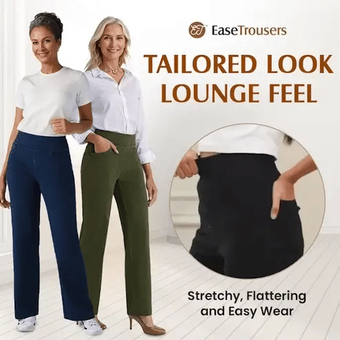 Hose Damen High Waist Stretch Casual Yoga Weites Bein
