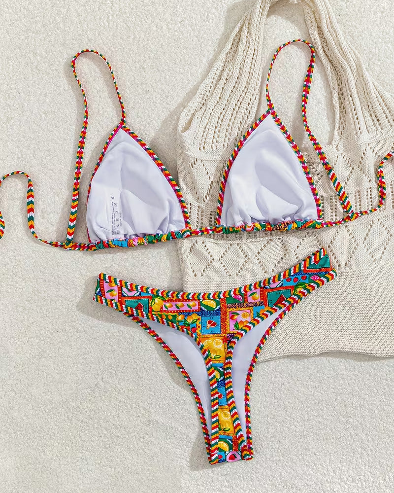 Bikini Sexy Frucht Muster
