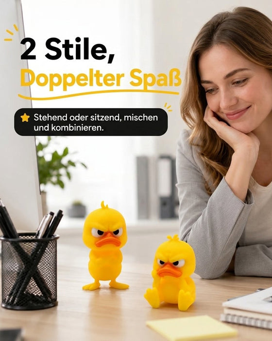 Ente 3D Gedruckt Wütend Klein Gelb
