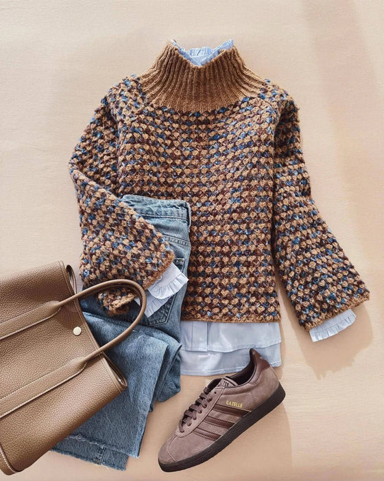 Pullover Mit Faul-Casual Und Überzieh Merkmalen